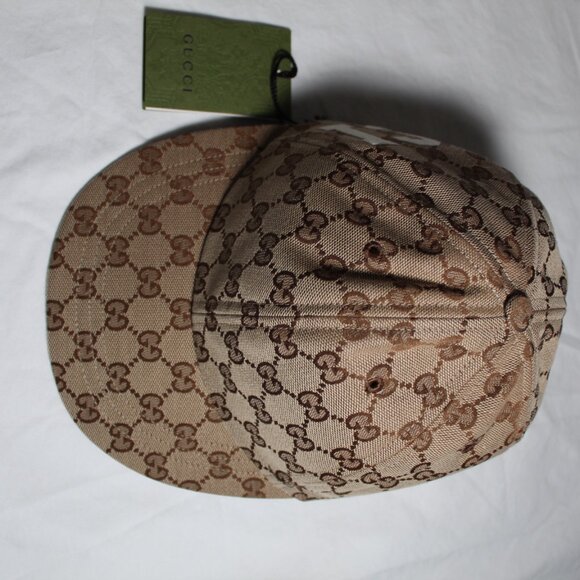 NWT GUCCI GG Monogram Supreme Soft Baseball Hat Cap 25 M 58 cm 751400 - Picture 9 of 10
